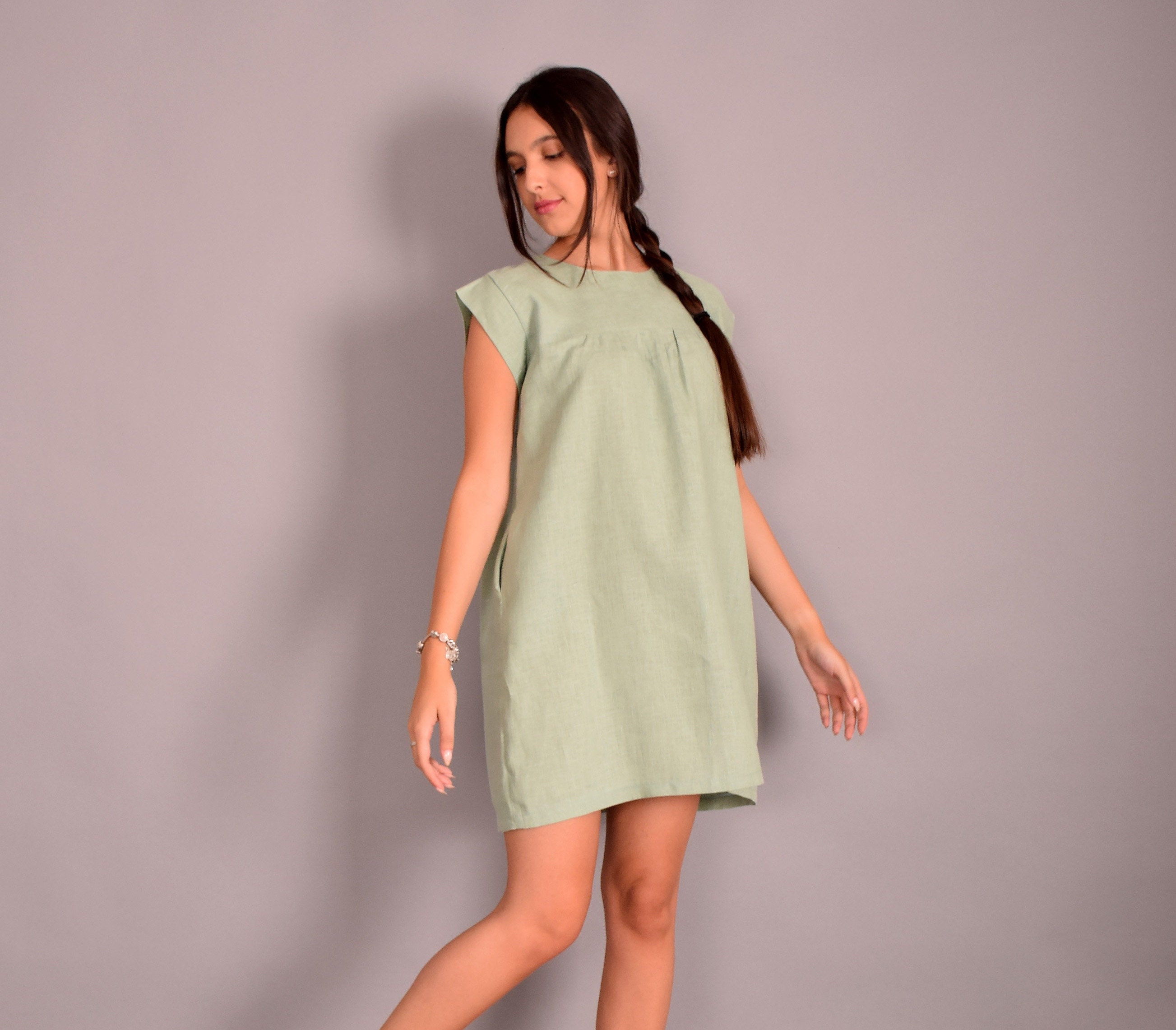 Mint Green T Shirt Dress Etsy