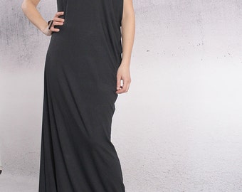 Maxi Dress, Floor length dress, Party dress, Asymmetric dress, Long dress, Comfortable elegant dress by UrbanMood- CO-DEVA-VL