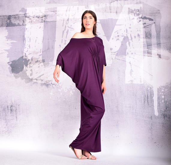 purple maxi dress plus size