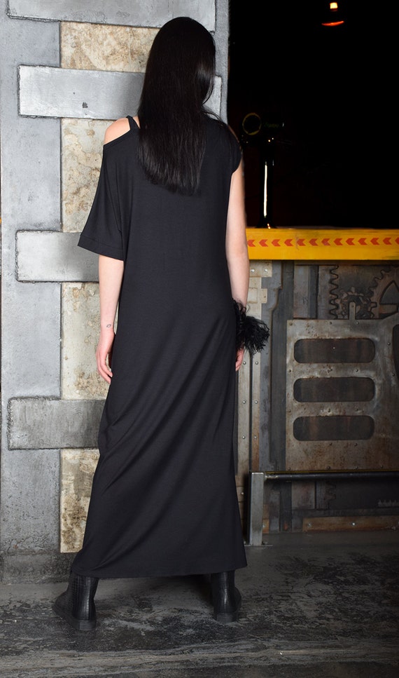 Black Maxi Dress, Loose Dress, Maxi Dress, Long Dress, Bare Shoulder Dress, Asymmetric Dress, Plus Size Dress - UM-079-VL - Etsy Black Maxi Dress, Loose Dress, Maxi Dress, Long Dress, Bare Shoulder Dress, Asymmetric Dress, Plus Size Dress - UM-079-VL - Etsy