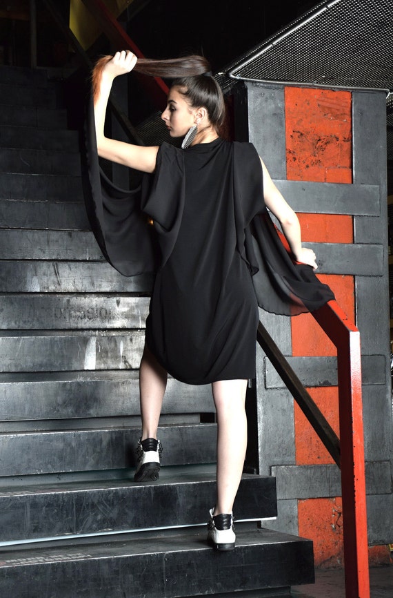 black mini midi dress Horizon Strapless Textured Midi Dress Black main image 1