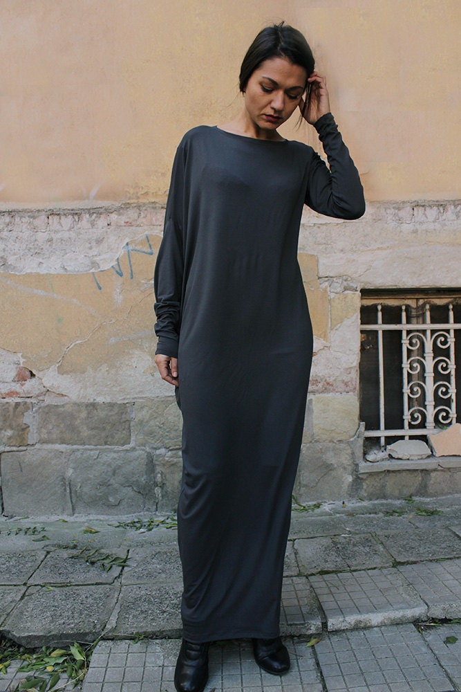 New, Long Dress, Loose Dress, Black Dress, Maxi Dress, Tunic