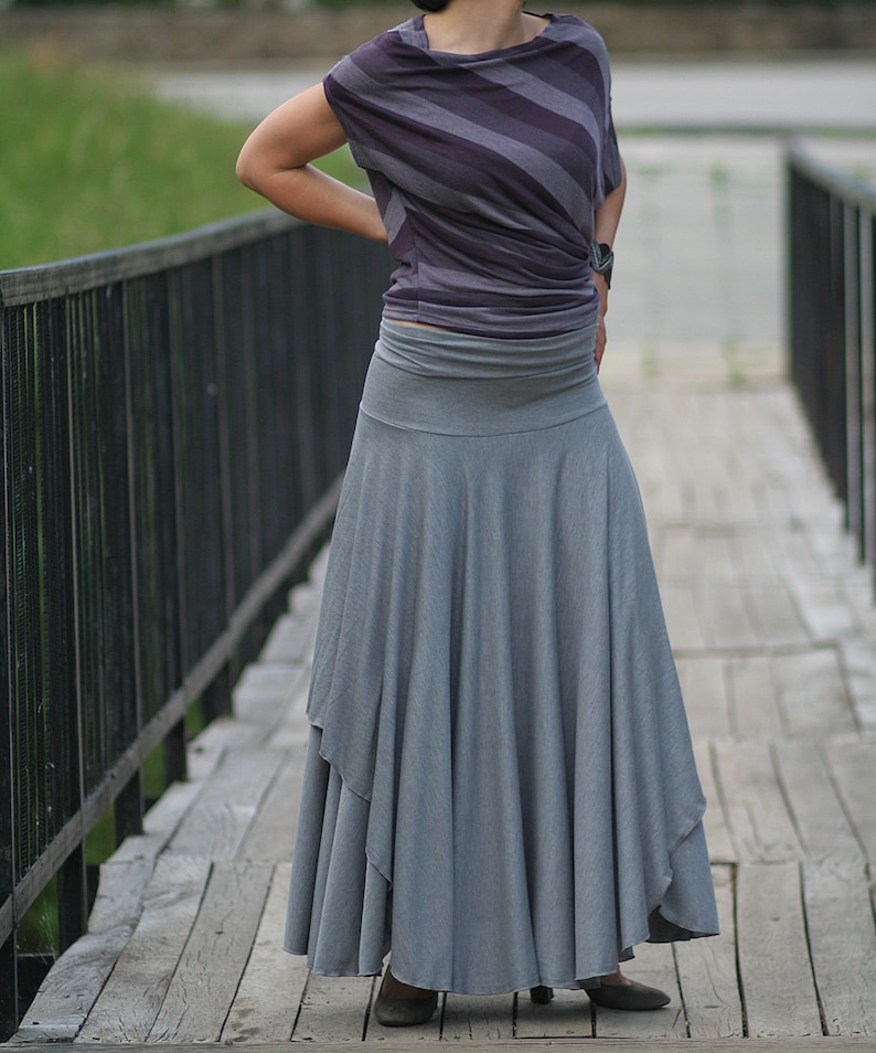 Skirt Romantic Long Skirt Layers Skirt Maxi Skirt Long Etsy