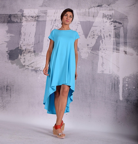 Turquoise dress, knee length dress, midi dress, caftan, loose dress, oversize dress, maternity tunic, bohemian dress, urbanmood,um197vl Turquoise dress, knee length dress, midi dress, caftan, loose dress, oversize dress, maternity tunic, bohemian dress, urbanmood,um197vl