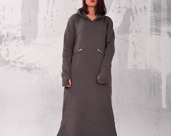 Maxi Sweatshirt Plus Size Long Hoodie Dress Buy Plus Size Long