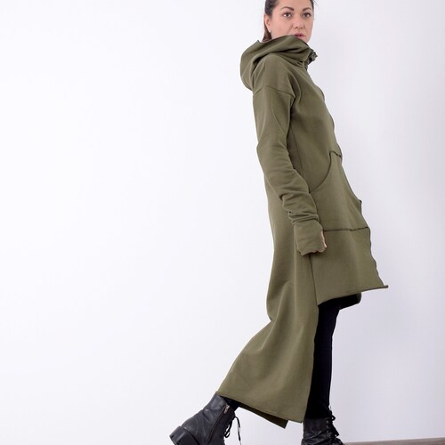long sweatshirt coat