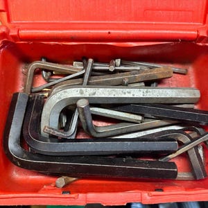 Lot Of Assorted Allen Wrenches With Case