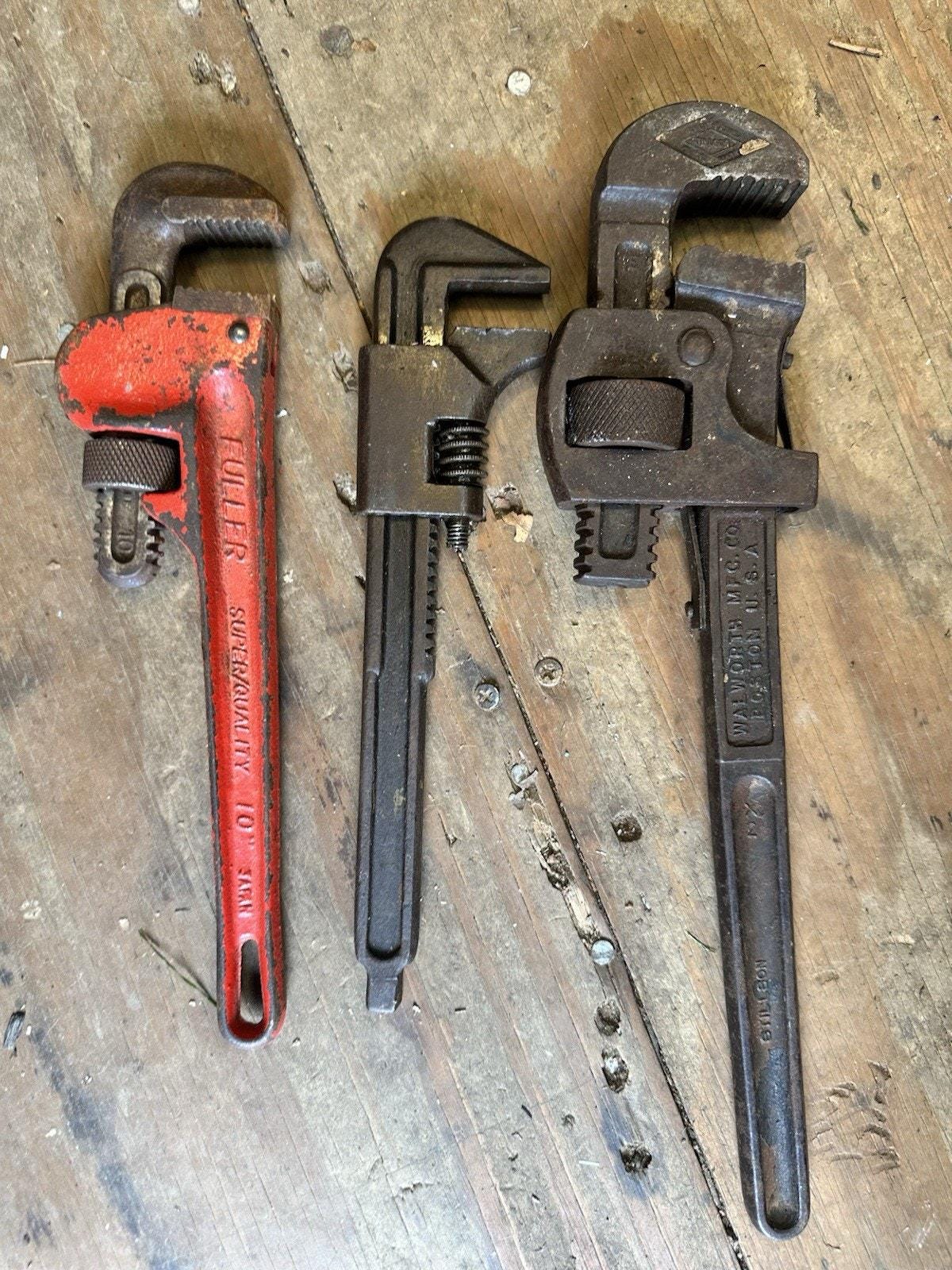 Vintage Pipe Wrench - Etsy