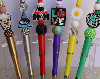 Novelty Beaded Pens | Handmade Silicone Focal Pens | Choose Your Design