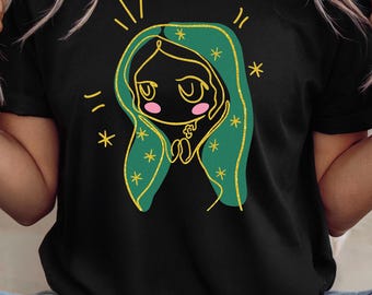 Virgencita Graphic T-Shirt – Virgen de Guadalupe Inspired Design
