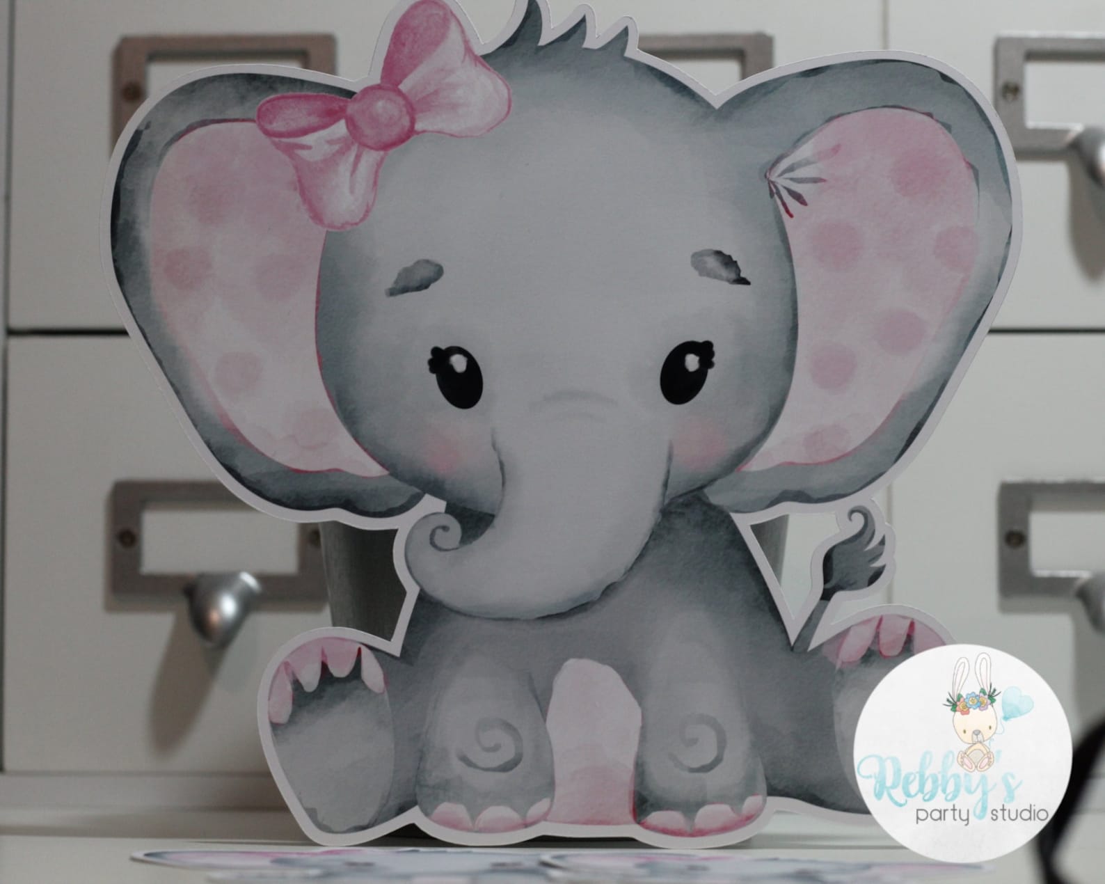 Baby Girl Elephant Cut Outs Etsy