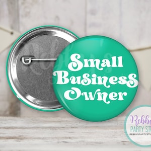 Small Business Owner Trendy Pin Button