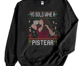Yo Solo Vine A Pistear Funny Spanish Ugly Christmas Sweater – Hilarious Holiday Party Sweatshirt