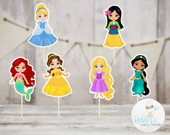 Fairy Tale Cupcake Toppers – Set of 12 Handmade Storybook Party Picks
