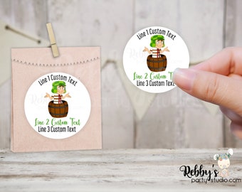 Personalized Round Stickers: Chavo Birthday - Party Favor Labels