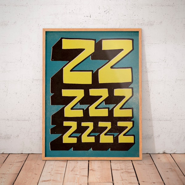 Zzz Wall Art Etsy