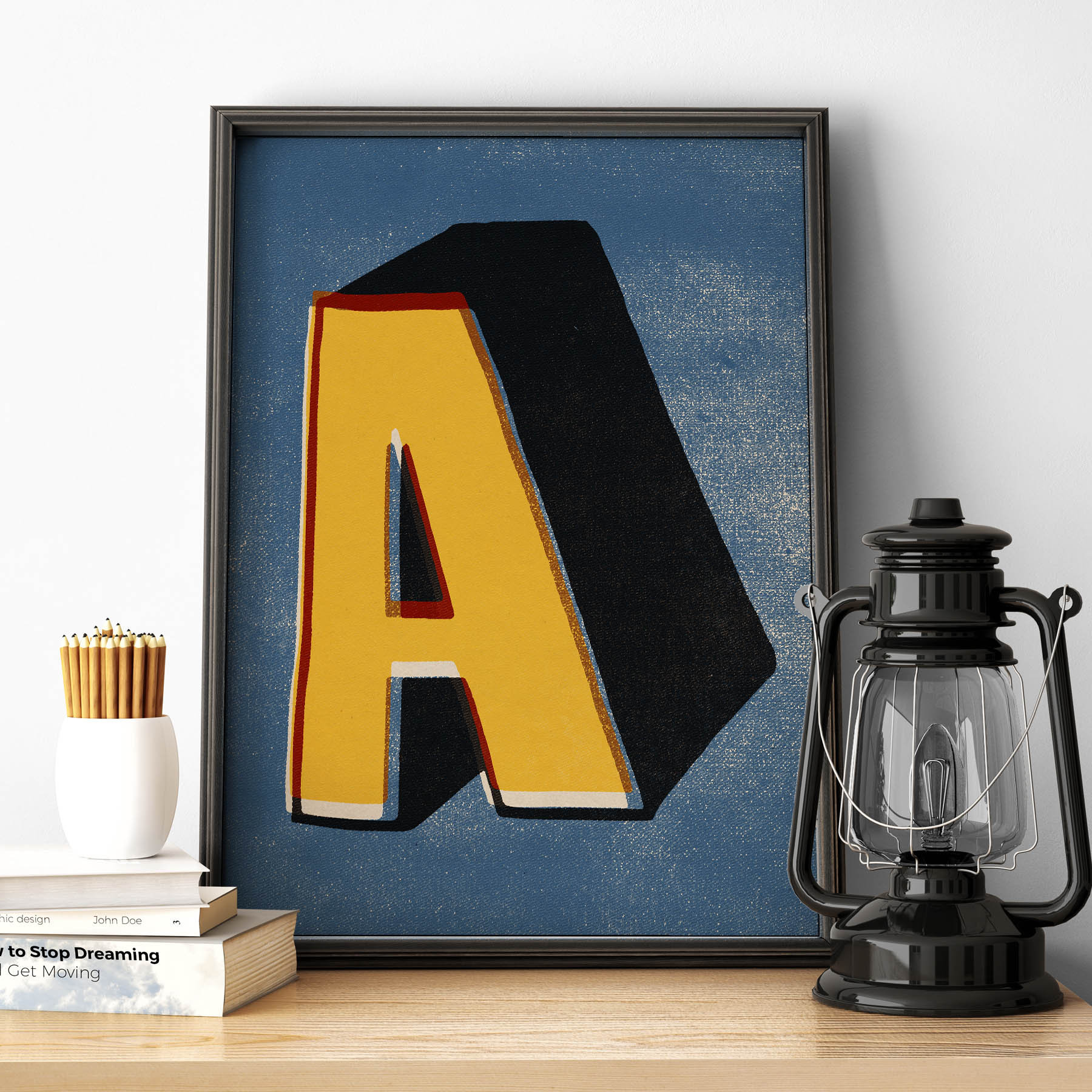 POSTER LETTER A, Printable Art Instant Download, Motivational Print ...