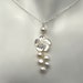 White Mother of Pearl Plumeria Y Necklace, Frangipani Shell Pearl ...