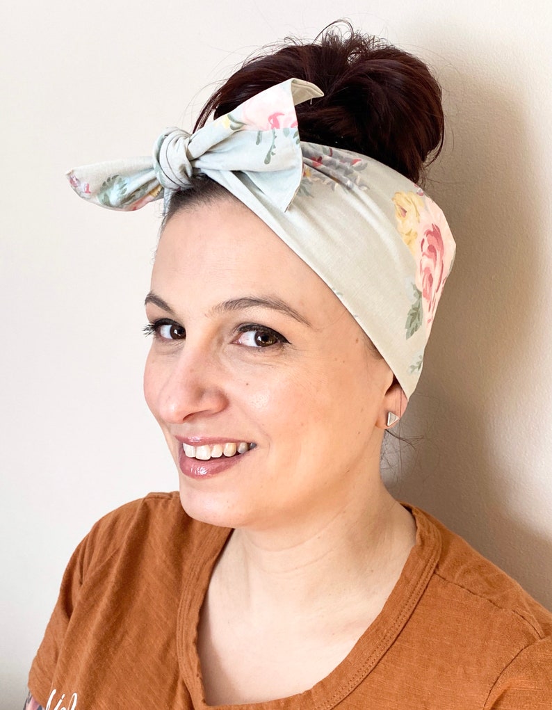 Retro Style Headband various fabric options available Etsy