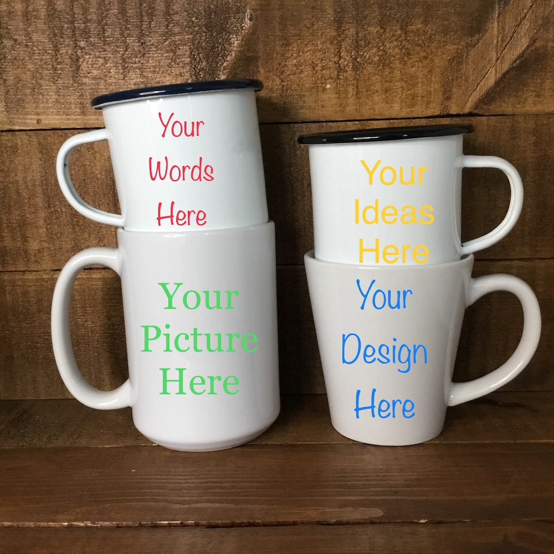 Personalize a dishwasher and microwave safe mug of your choice Etsy