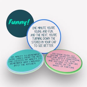 Funny Drink Coasters: Hilarious Birthday Party Favors