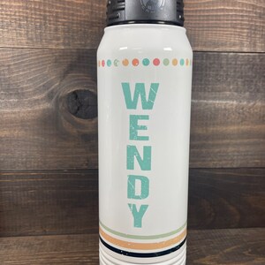 Personalized Steel Water Bottle | Back To School | Sports Water Tumbler | Team Water Bottles