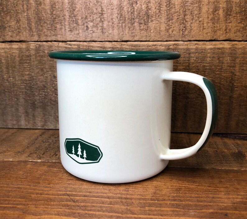 Personalize a 12 oz Tin Camping Mugs Etsy