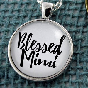 Blessed Mimi Vintage style Christian Pendant necklace