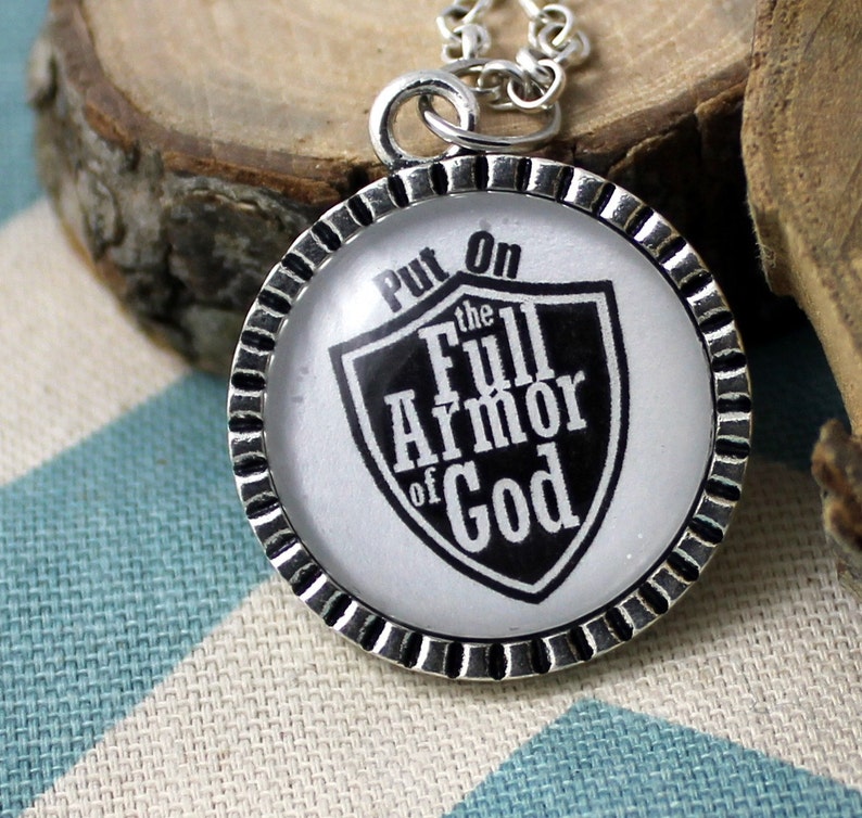 Armor of God Pendant Necklace Ephesians 6 Put on the Full Etsy
