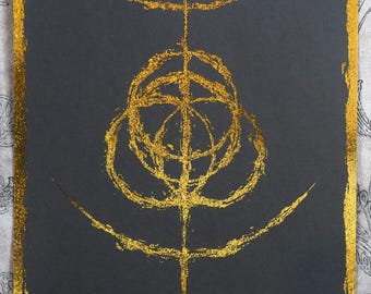 Elden Ring 8x10 Gold Foil Print
