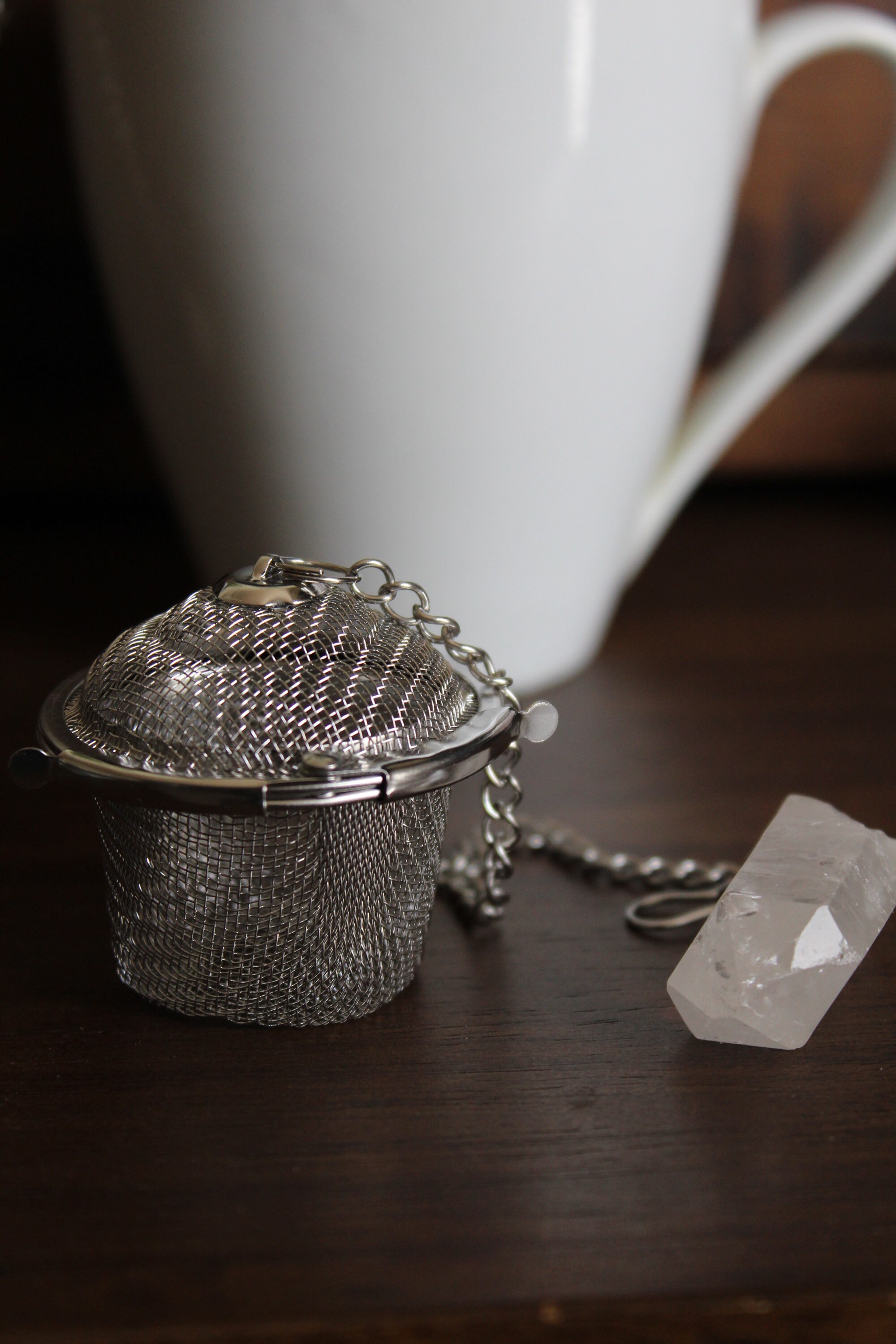 Quartz Crystal Tea Infuser Stainless Steel Infuser Cup Tea Etsy
