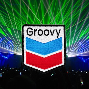 Cool Large Groovy Rave Club Techno House Hip Hop DJ Morale Patch 9cm / 3.5 inch Iron On or Hook Back