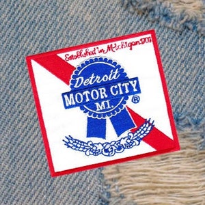 Detroit Patch Hip Hop Rap Motor City Aufnäher 9 cm Aufnäher zum Aufbügeln oder Anhängen