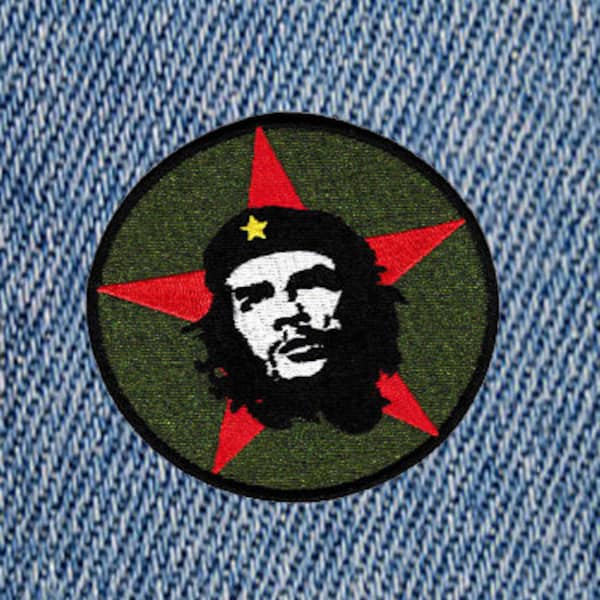 Vintage Style Che Guevara Revolution Embroidered Patch Badge 9cm / 3.5 inch Iron On or Hook Back