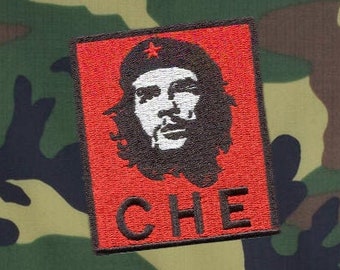 Distintivo ricamato con scritta "Che Guevara Revolution" in stile vintage, 8 cm - 3,2 pollici, da applicare con ferro da stiro o gancio sul retro.