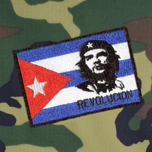 Vintage Style Che Guevara Revolution Embroidered Patch Badge 8cm / 3.2 inch Iron On or Hook Back