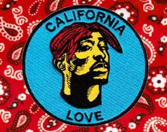 Vintage Style California DJ Patch Badge 9cm / 3.5 inch Hip Hop RAP Turntable Cap Hat Iron On or Hook Back