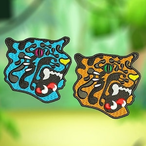 Cool Large Tiger Patch 7.5cm / 3 inch Badge for Shirt Hat Cap Jacket
