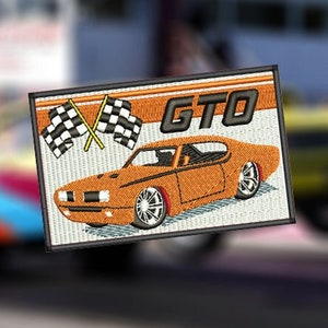 Vintage Style Racing Race Car Hot Rod Mechanic Patch Badge 11cm / 4.3 inch Applique Iron On or Hook Back