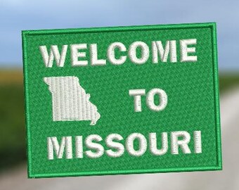 St. Louis One-Way Sign Embroidered Iron-On Patch - Missouri Souvenir (CYP-02759)