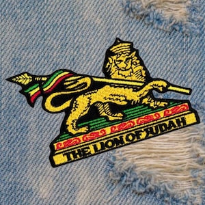 Vintage Style Rasta Lion of Judah Patch 9.5cm / 3.7 inch