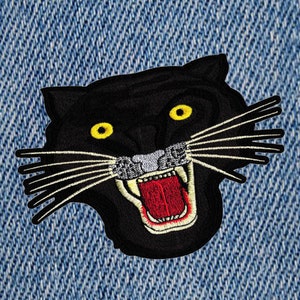 XXL Extra Large 24cm Tiger Head Back Shirt or Jacket Patch Applique
