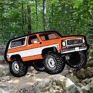 Cool Large Keep on Truckin Tactical Military 4x4 4WD Orange 80&#39;s Truck Shirt Patch for Trucker Hat 12.7cm / 5 inch Iron On or Hook Back