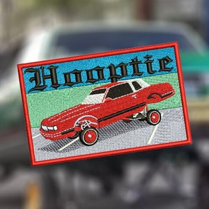 Vintage Style Hood Compton LA Los Angeles New York Detroit DJ Hooptie Car Patch Patches Badge 10cm / 4 inch Hip Hop RAP Turntable Cap Hat