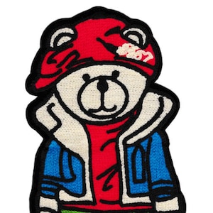 Extra Large 23cm Chenille Teddy Bear Patch