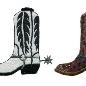 Cool Cowboy Boot Patch Camo Boot or White Boot 9.5cm