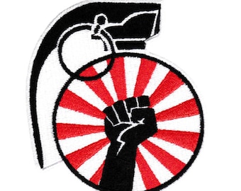 Cool Revolution Grenade Patch Badge 9cm / 3.5 inches Applique