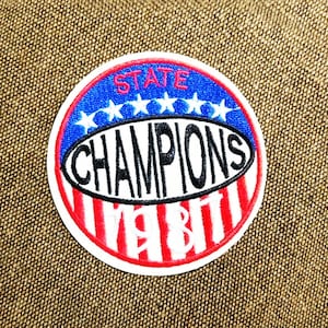 Large Vintage Style State Champions 1987 Patch 9cm