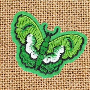 Beautiful 7cm Green Butterfly Patch