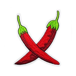 Cool & Cute Chili Pepper Vegetable Shirt Patch Badge for Cap Hat 10cm / 4 inches